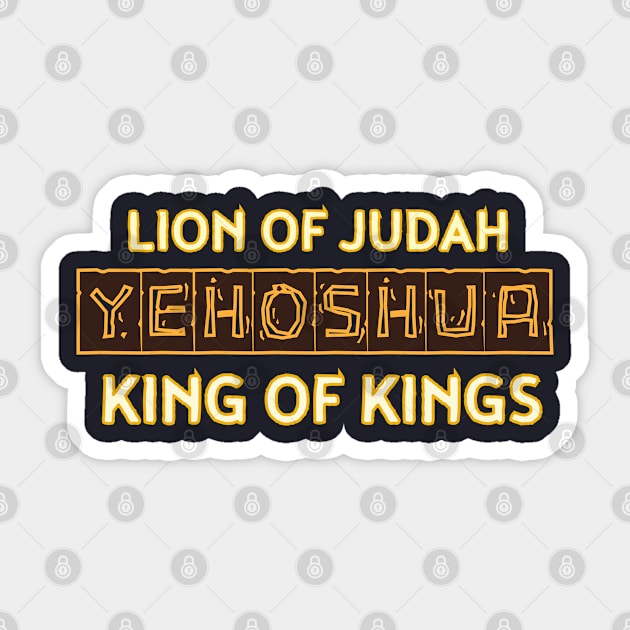 Lion of Judah Sticker by Kikapu creations